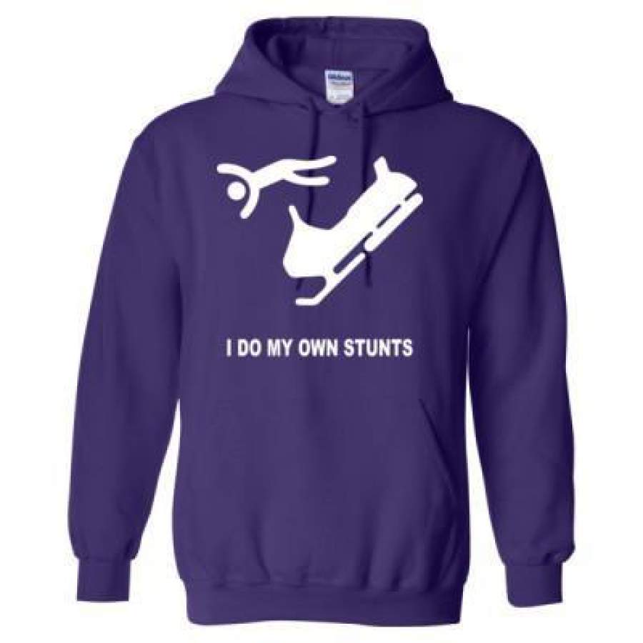 AGR Snowmobile Sled Snow I Do My Own Stunts – Heavy Blend™ Hooded Sweatshirt