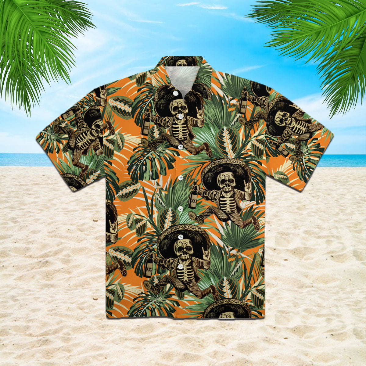 Oragontee Skull Hawaii Shirt For Men Women Adult Ha104007