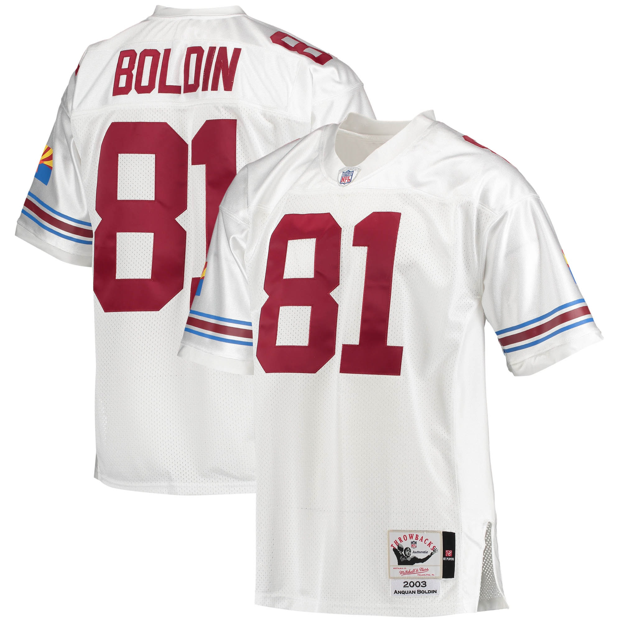 Anquan Boldin Arizona Cardinals Mitchell & Ness 2003 Authentic Retired Player Jersey – White NFL