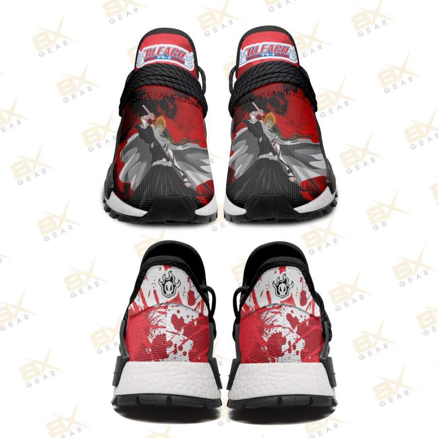 Bleach Shoes Powerful Kurosaki Ichigo Sneakers Amazing Fan Gift S12114