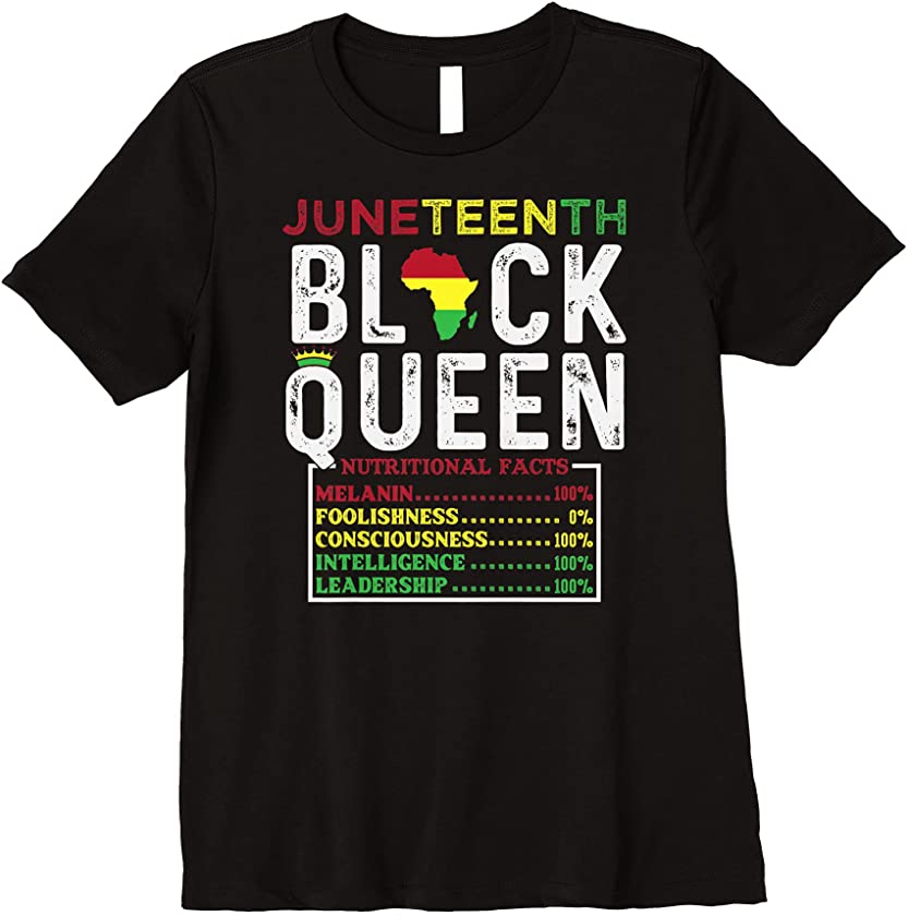 Womens Juneteenth Black Queen Melanin Mother Day Women’s MOM Premium T-Shirt