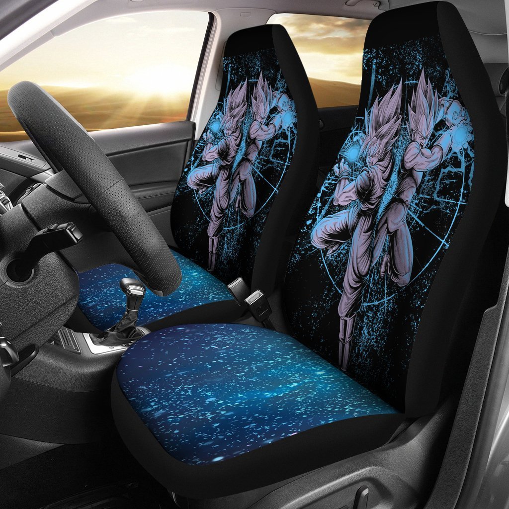 Goku Vegeta Kamehameha Final Flash Dragon Ball Car Seat Covers