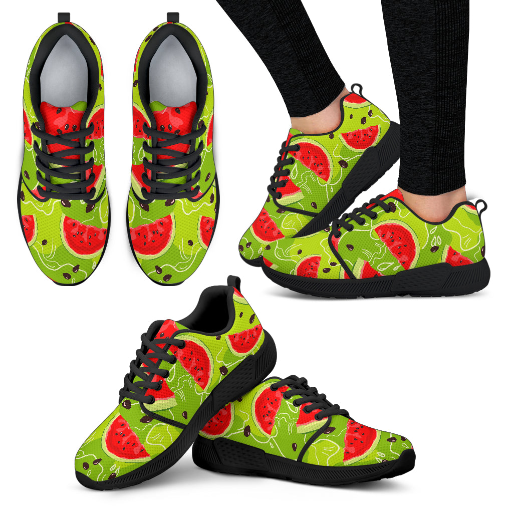 Yummy Watermelon Pieces Pattern Print Women’S Athletic Shoes