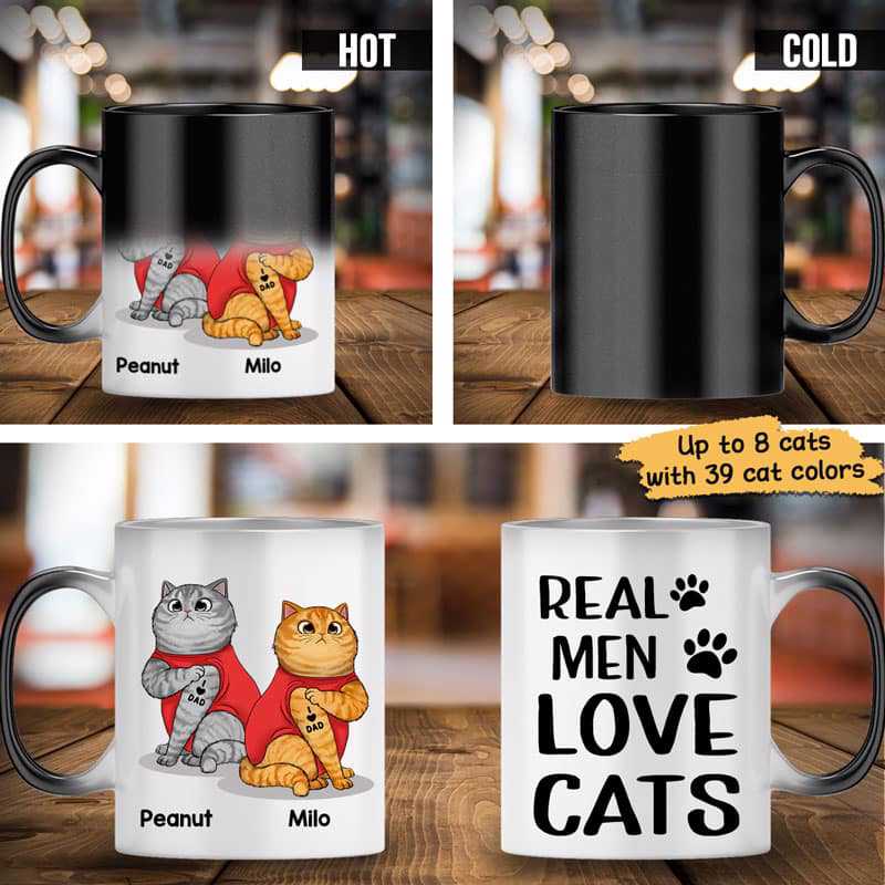 Tattoo Cats They Call Me Cat Daddy Personalized Color Changing Mug