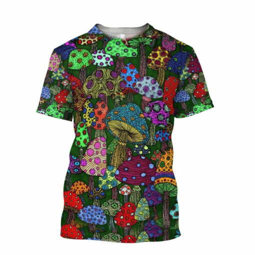 Mushrooms Hippie 3D All Over Printed Shirt For Hippie Lovers, Hippie Style 3D Shirts, Gift For Men And Women