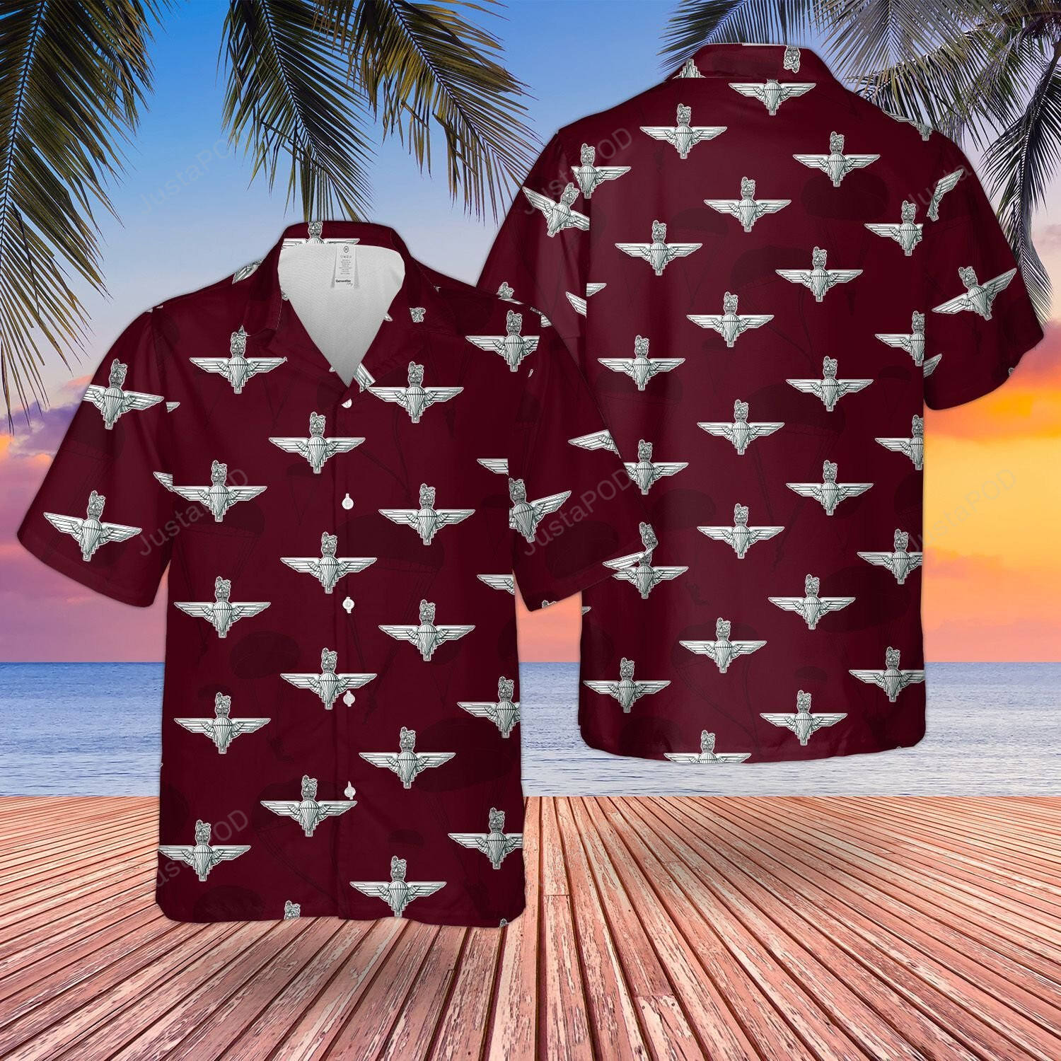 Uk Parachute Regiment Hawaii Shirt Ha99518