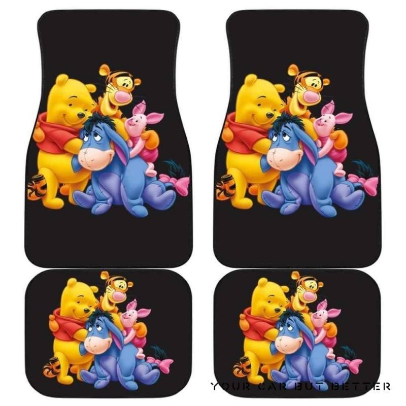 Pooh And Friend Cartoon Disney Car Floor Mats