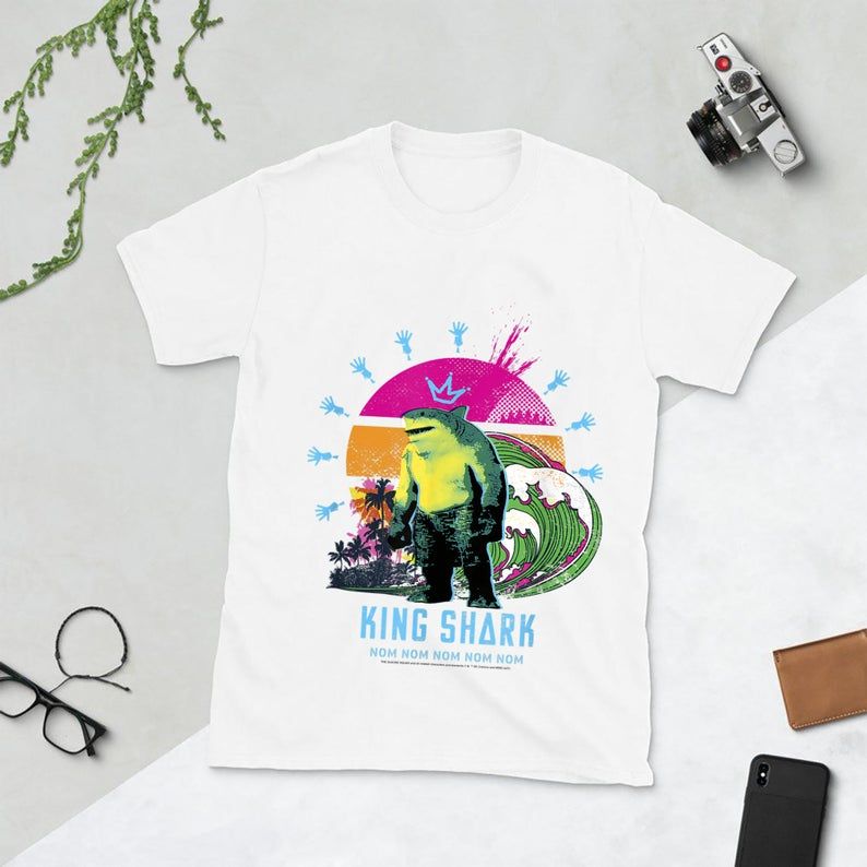 The Suicide Squad King Shark Tropical T-Shirt, The Suicide Squad Funny Num Num Shirt