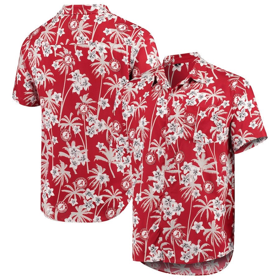 Alabama Crimson Tide College Floral Hawaii Shirt Ha34060