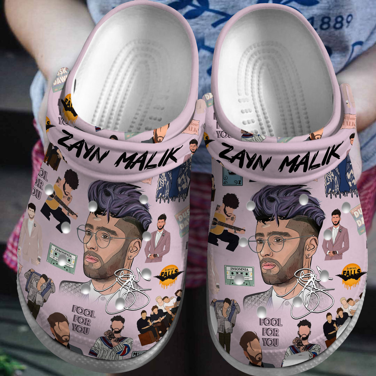 Zayn Malik Music Crocs Crocband Clogs Shoes Comfortable For Men Women and Kids