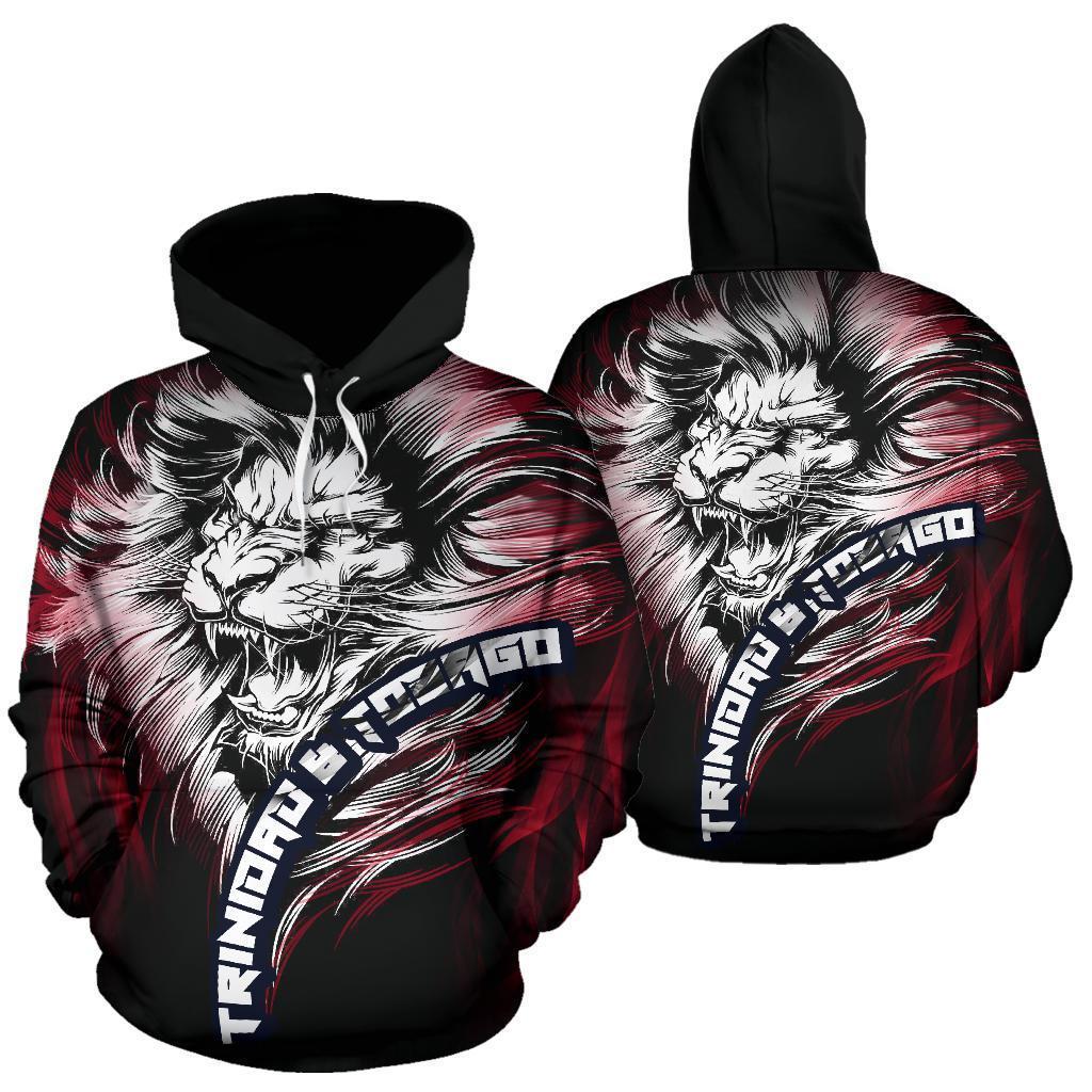 Trinidad And Tobago Lion Black Hoodie Adult 3D All Over Print, 3D Hoodie For Men & Women