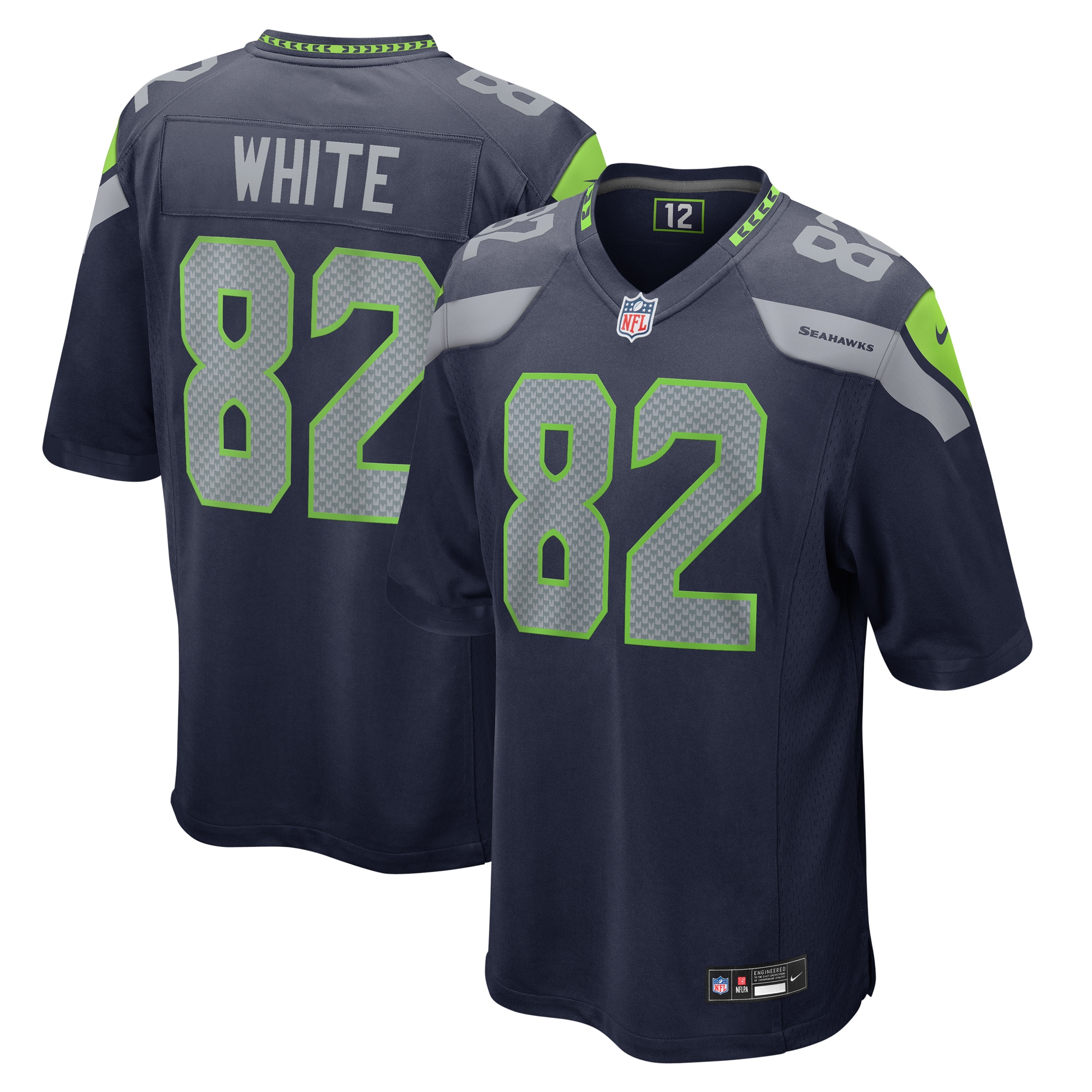 Men’s Seattle Seahawks Cody White College Navy  Game Jersey