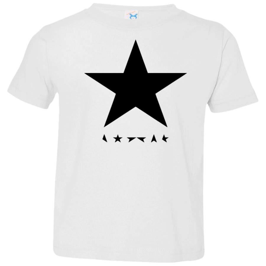 AGR David Bowie Tribute Black Star Toddler Jersey T-Shirt