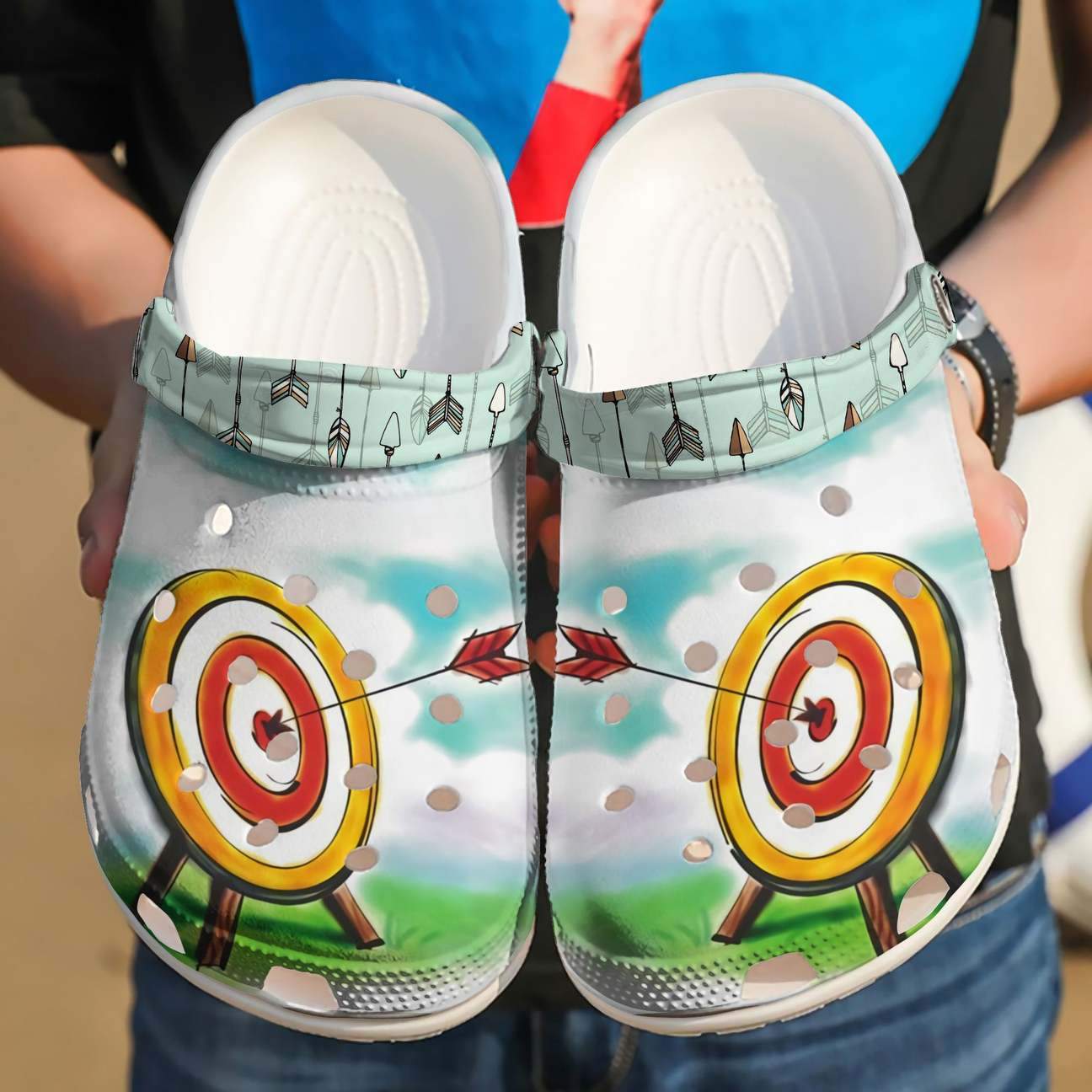 Archery Personalized Clog, Custom Name, Text Archery Warrior, Fashion Style For Women, Men, Kid, Print 3D