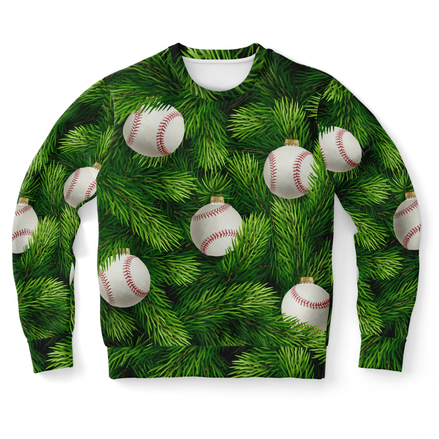 Baseball Christmas Tree Ugly Christmas Sweater