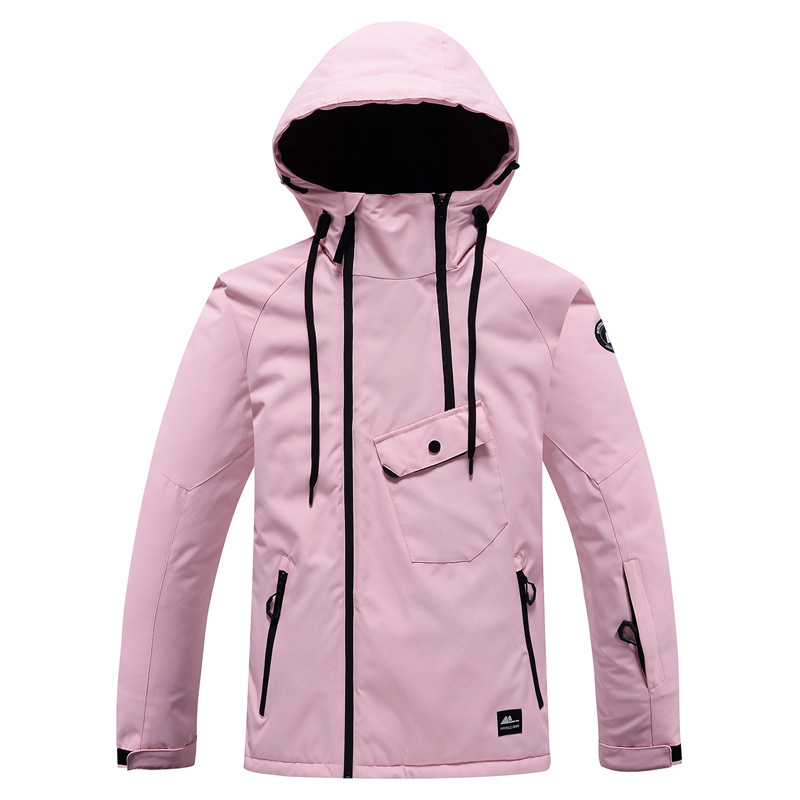 2022 New Winter Ski Jacket Women Outdoor Snowboarding Mountaineering Jacket Warm Color Fleece Matching Waterproof Ski Top alx