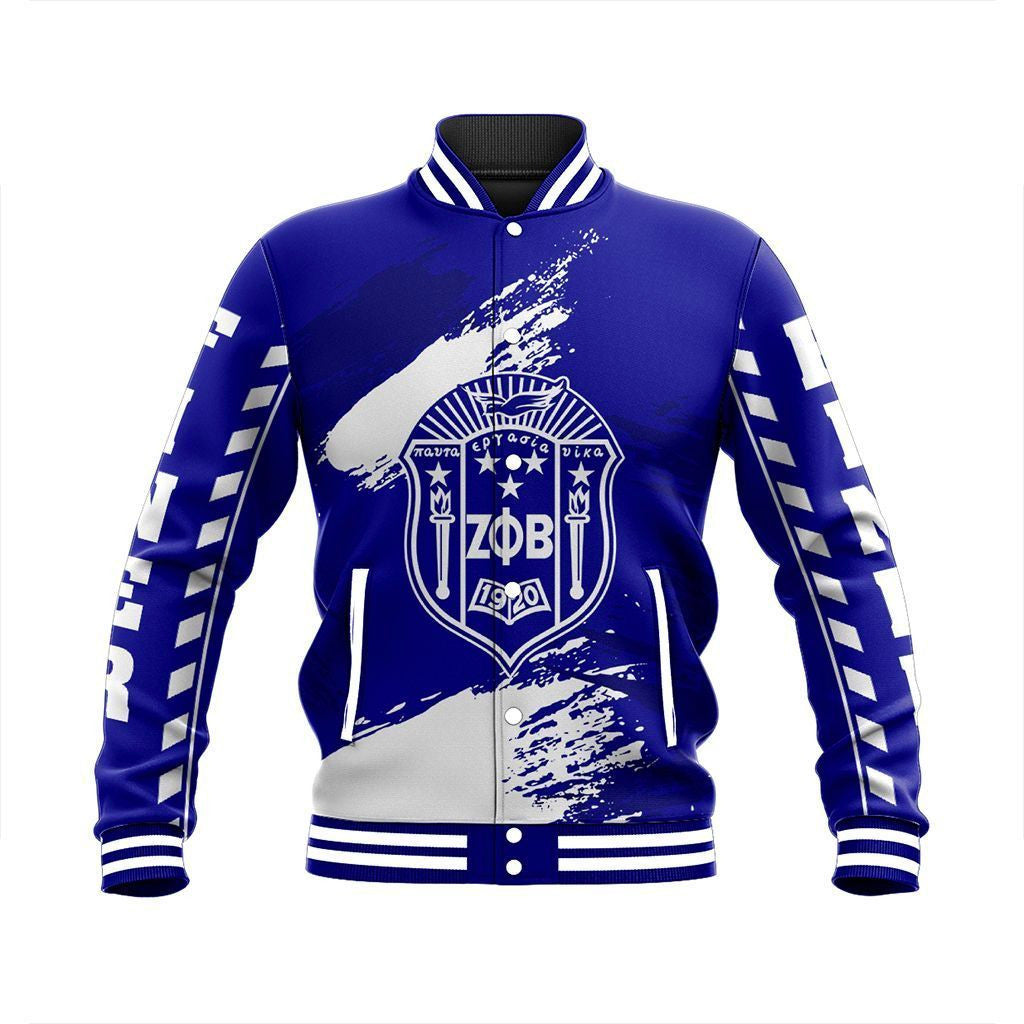 Sorority Jacket – Zeta Phi Beta Nineteen Baseball Jacket