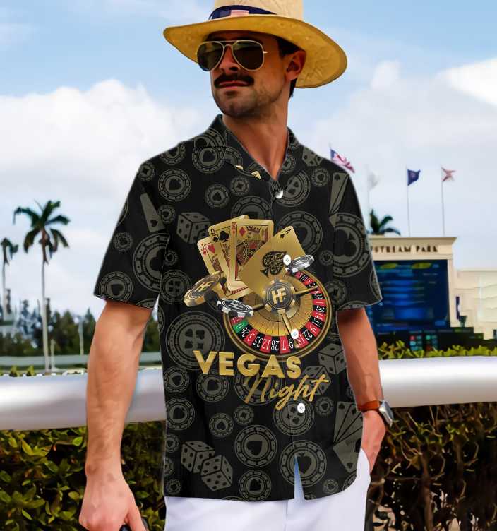 Vegas Night In Casino Unisex Hawaiian Shirt Pre12141