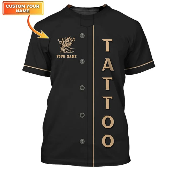 Tattoo Artist Personalized 3D Shirt Classic Tattoo Uniform, Tattoo Shop Tshirt