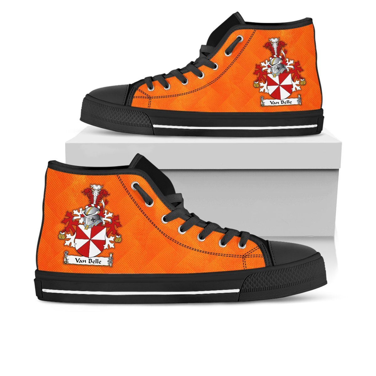 Van Belle Dutch Family Crest Nederland High Top Shoes A22