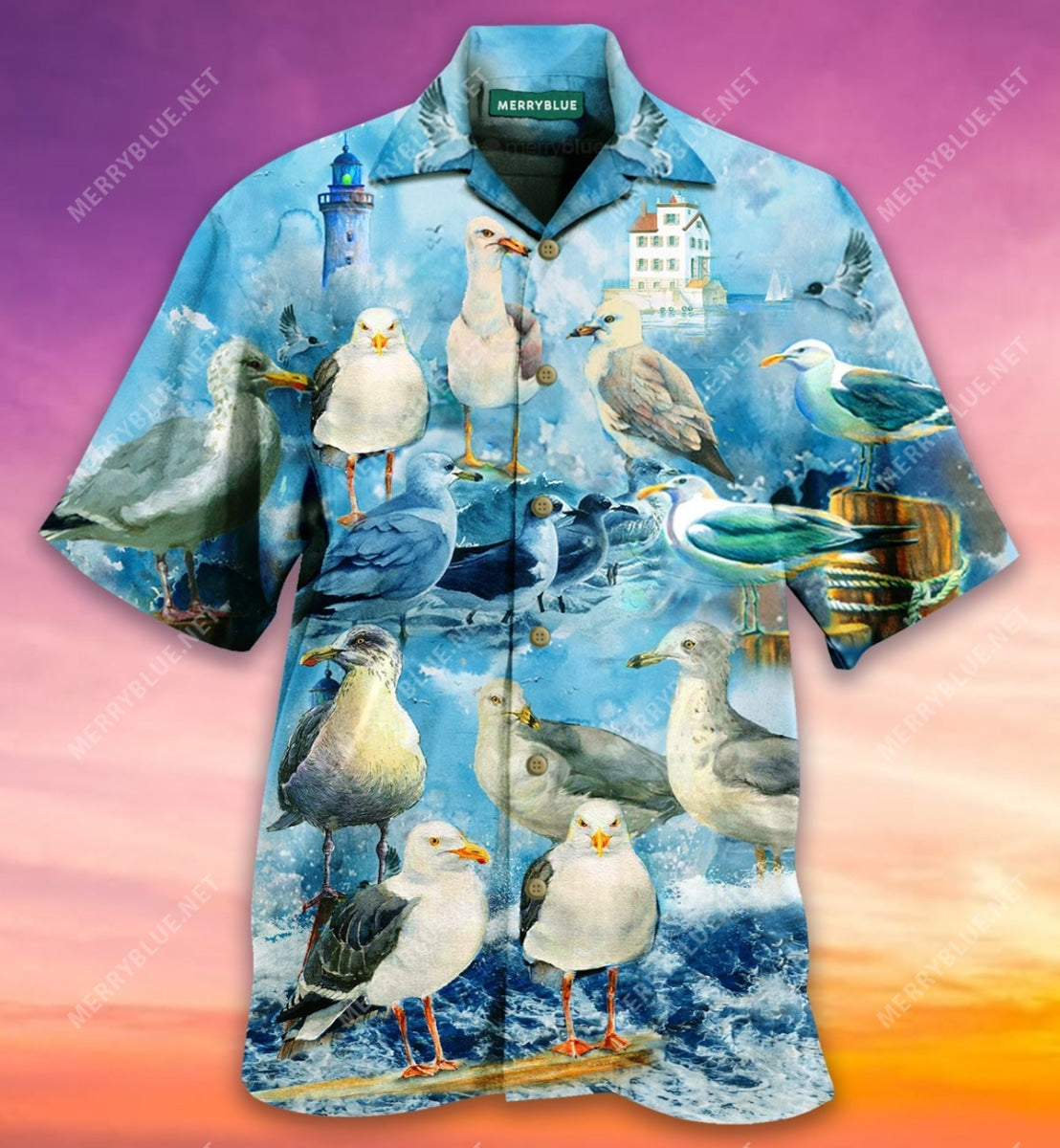 Seagull Stop It Now Unisex Hawaii Shirt Ha5874