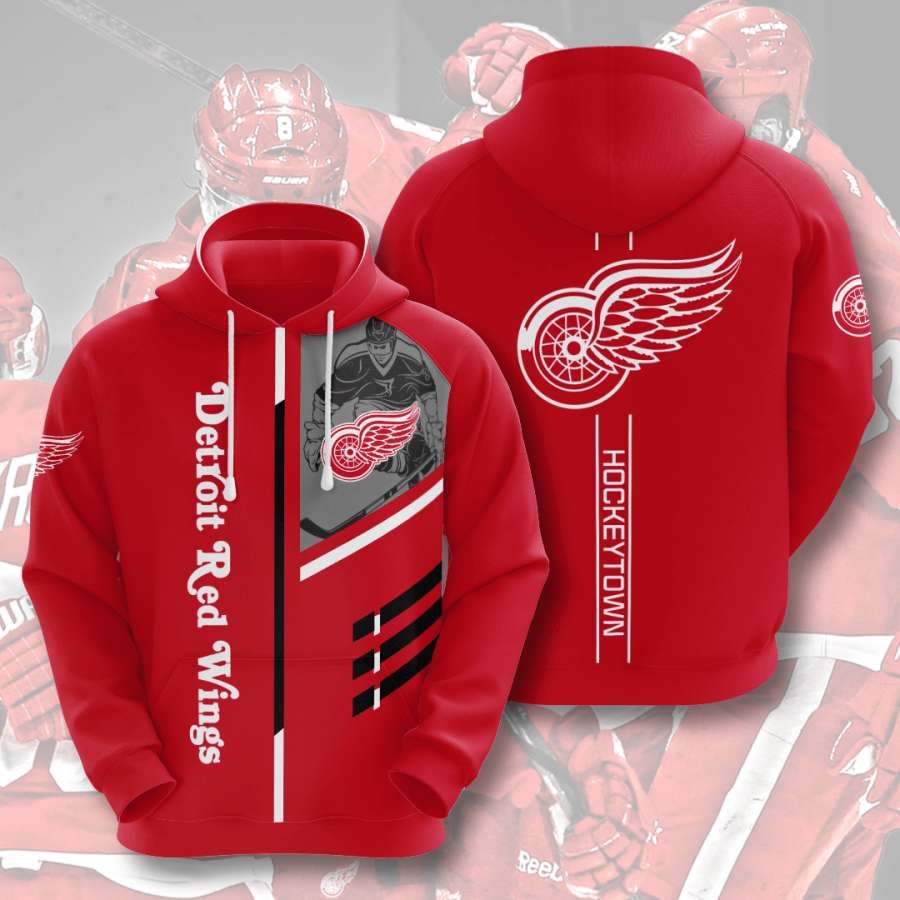 Detroit Red Wings No605 Custom Hoodie 3D