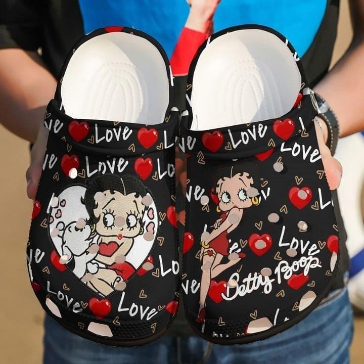 Betty Boop Singer Love Comfortable For Man And Women Classic Water Rubber Clogs Clogband Clogs Comfy Footwear