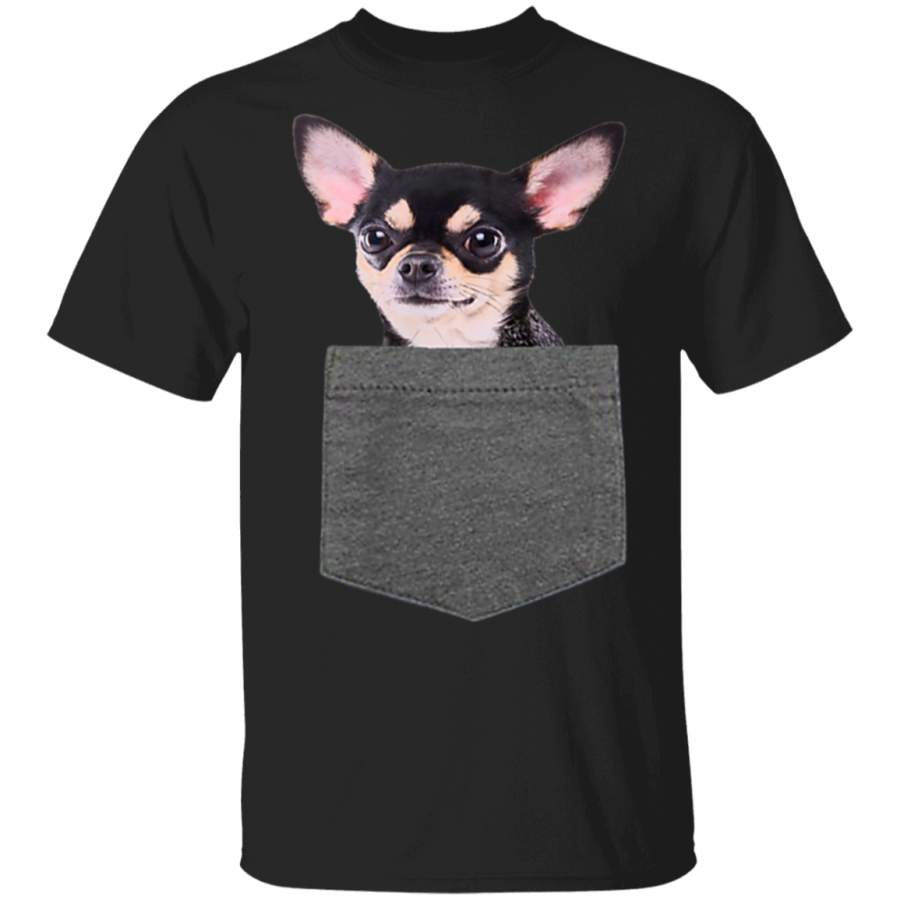 Chihuahua in Pocket Chihuahua Lovers Gifts T-Shirt