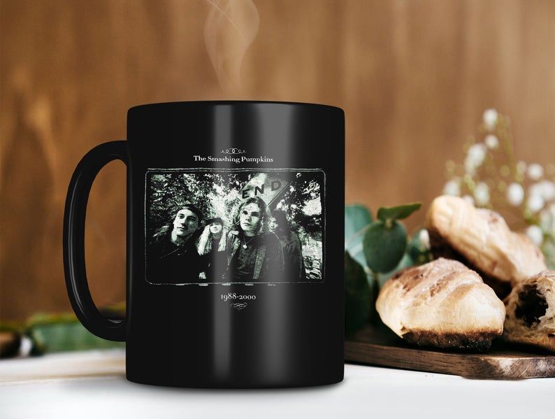 Black Mug Retro Vintage Mug The Smashing Pumpkins Alternative Rock Band Mug All Member Mug Premium Sublime Ceramic Coffee Mug H99