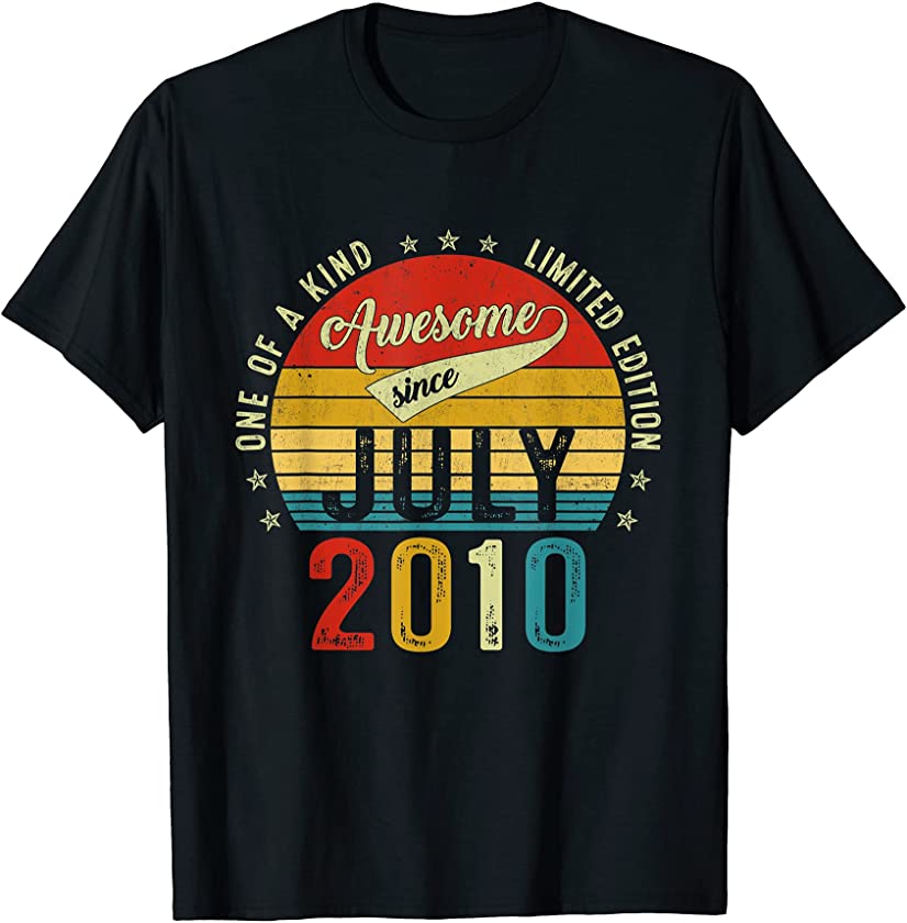 11 Years Old Vintage 2010 Limited Edition 11th Birthday T-Shirt