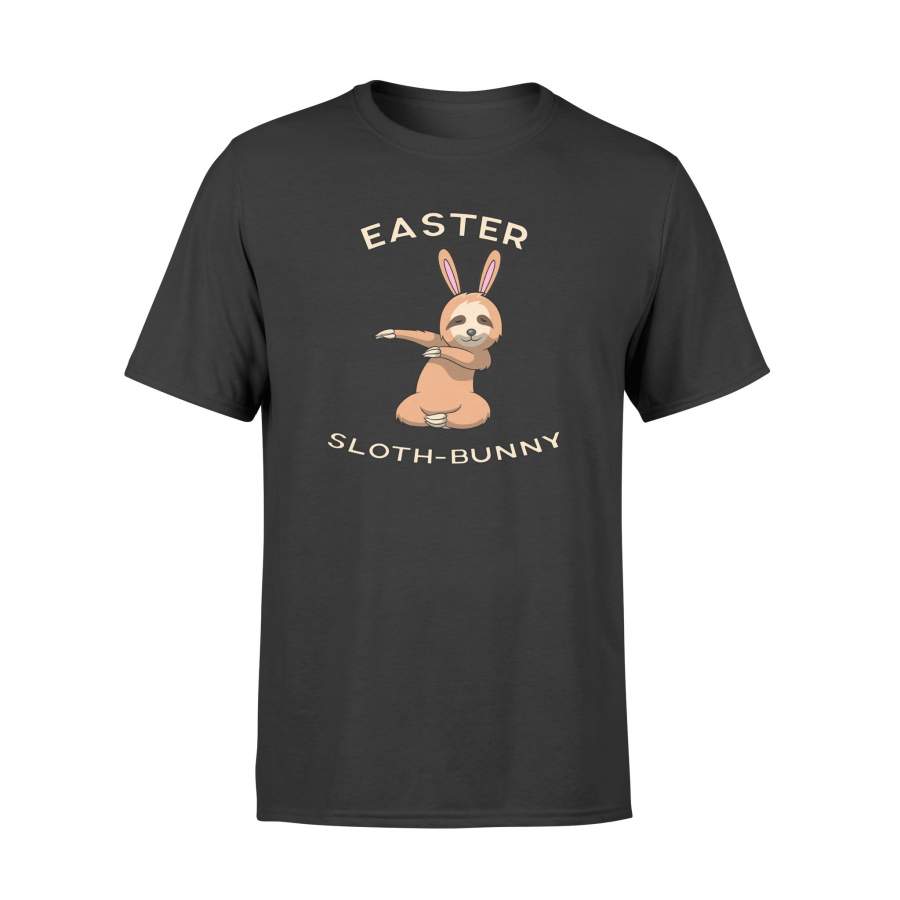 Dabbing Easter Bunny  Boys  Girls Sloth-Bunny  T Shirt