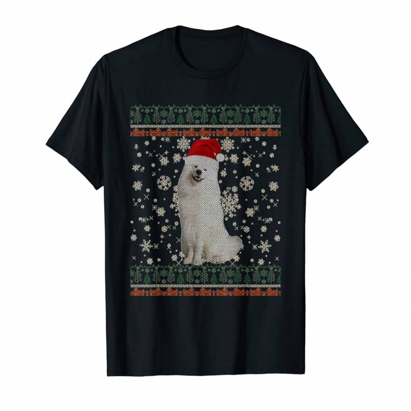 Ugly Christmas American Eskimo Dog Xmas Merry Christmas T-shirt