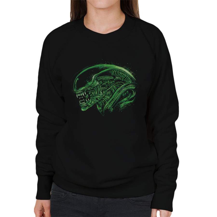 Aliens Space Nightmare Women’s Sweatshirt