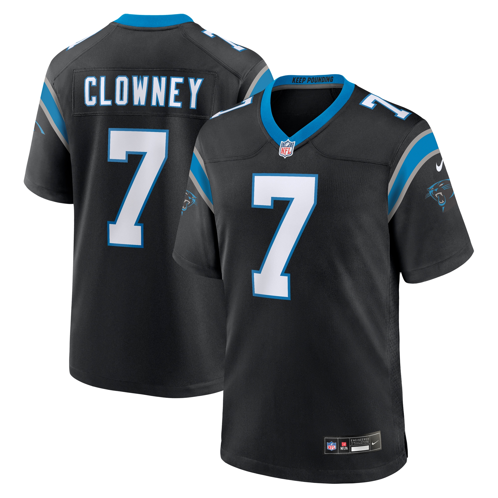 Jadeveon Clowney Carolina Panthers Game Jersey – Black