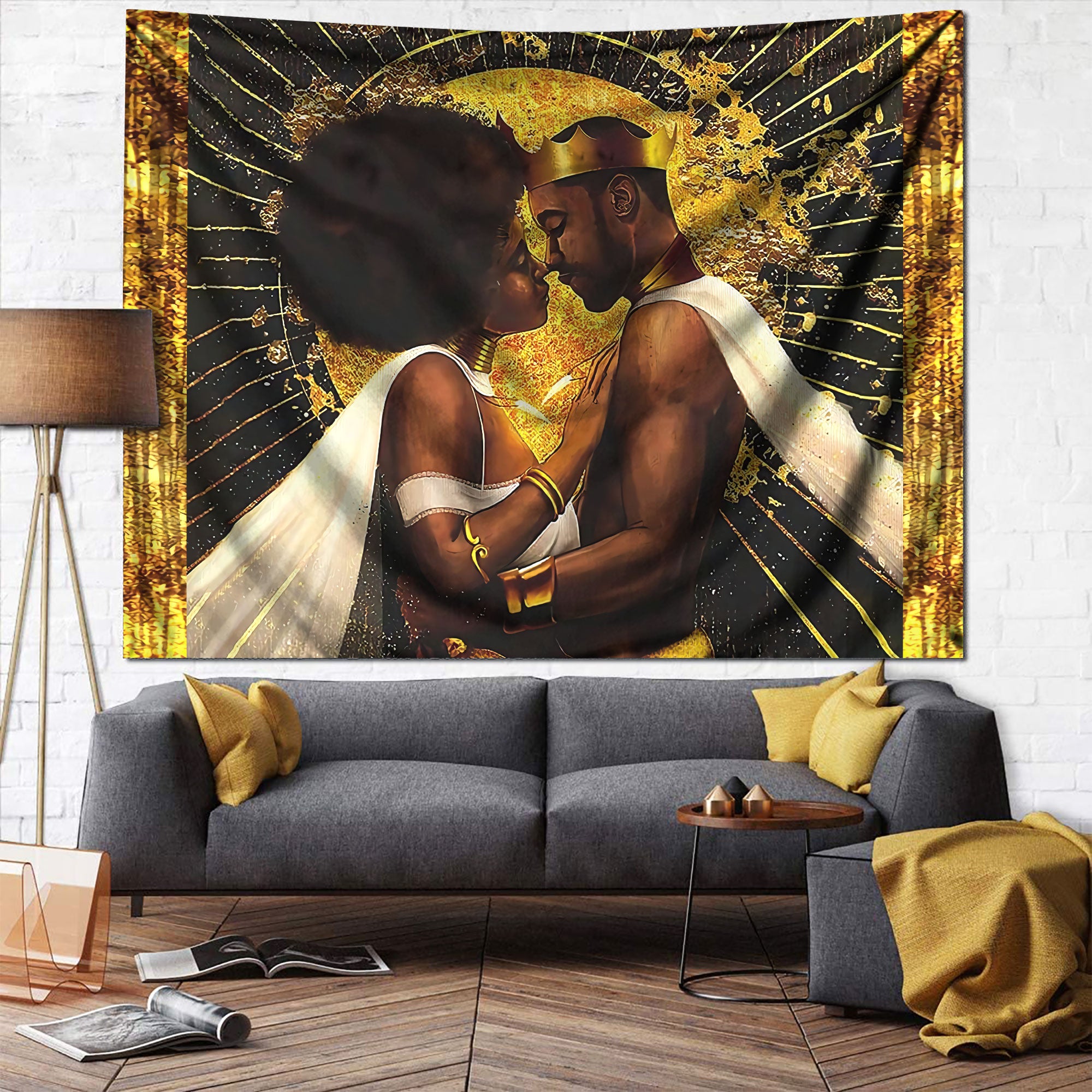 African 3D Print Wall Tapestry