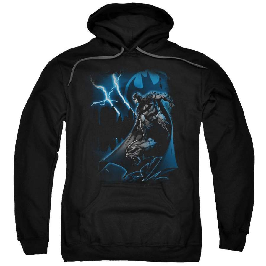 Batman – Lightning Strikes Adult Pull Over Hoodie