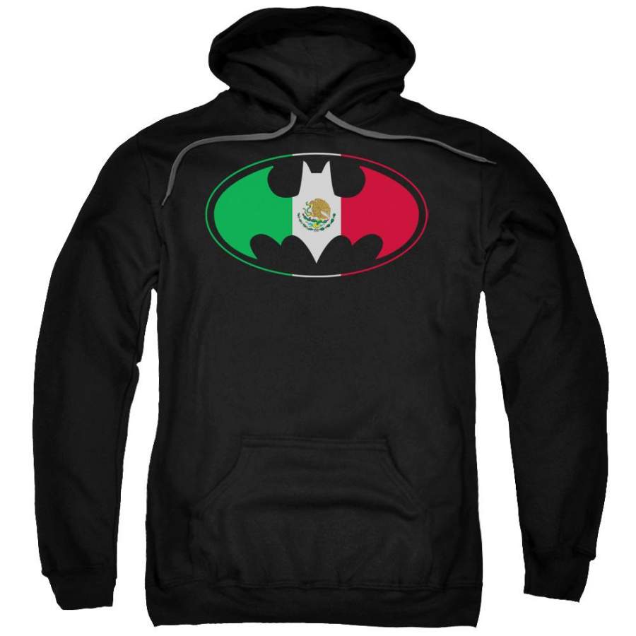 Batman – Mexican Flag Shield Adult Pull Over Hoodie