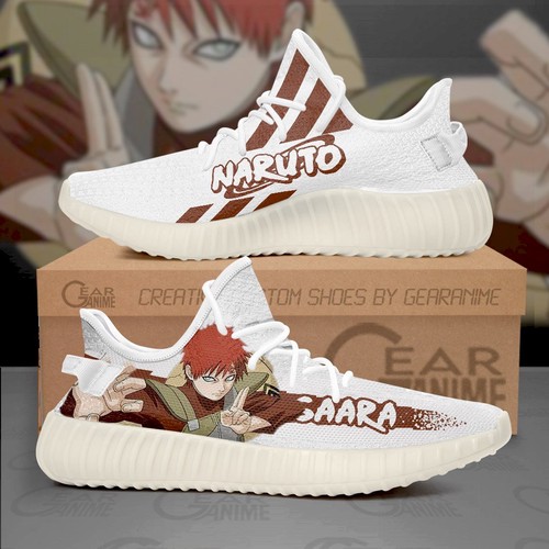 Best Gaara Yeezy Shoes Naruto Custom Anime Sneakers For Sale