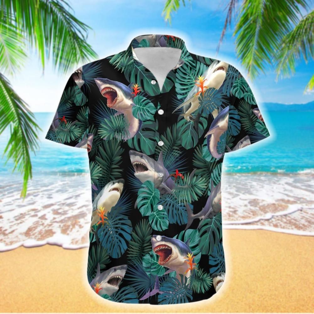 Shark Tropical Hawaiian Shirt Ha32109