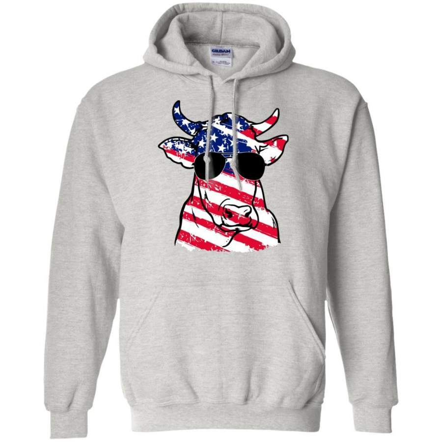 AGR Farmer Heifer American Flag Shirt Hoodie