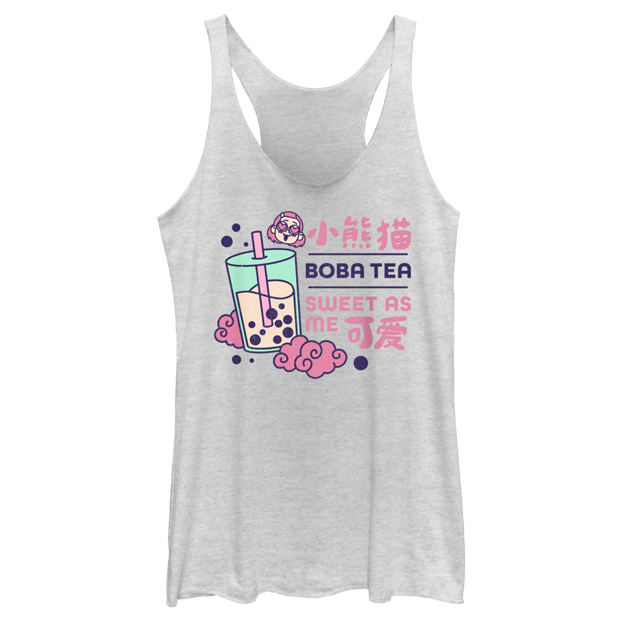 Women’S Turning Red Boba Tea Sweet As Me Racerback Tank Top