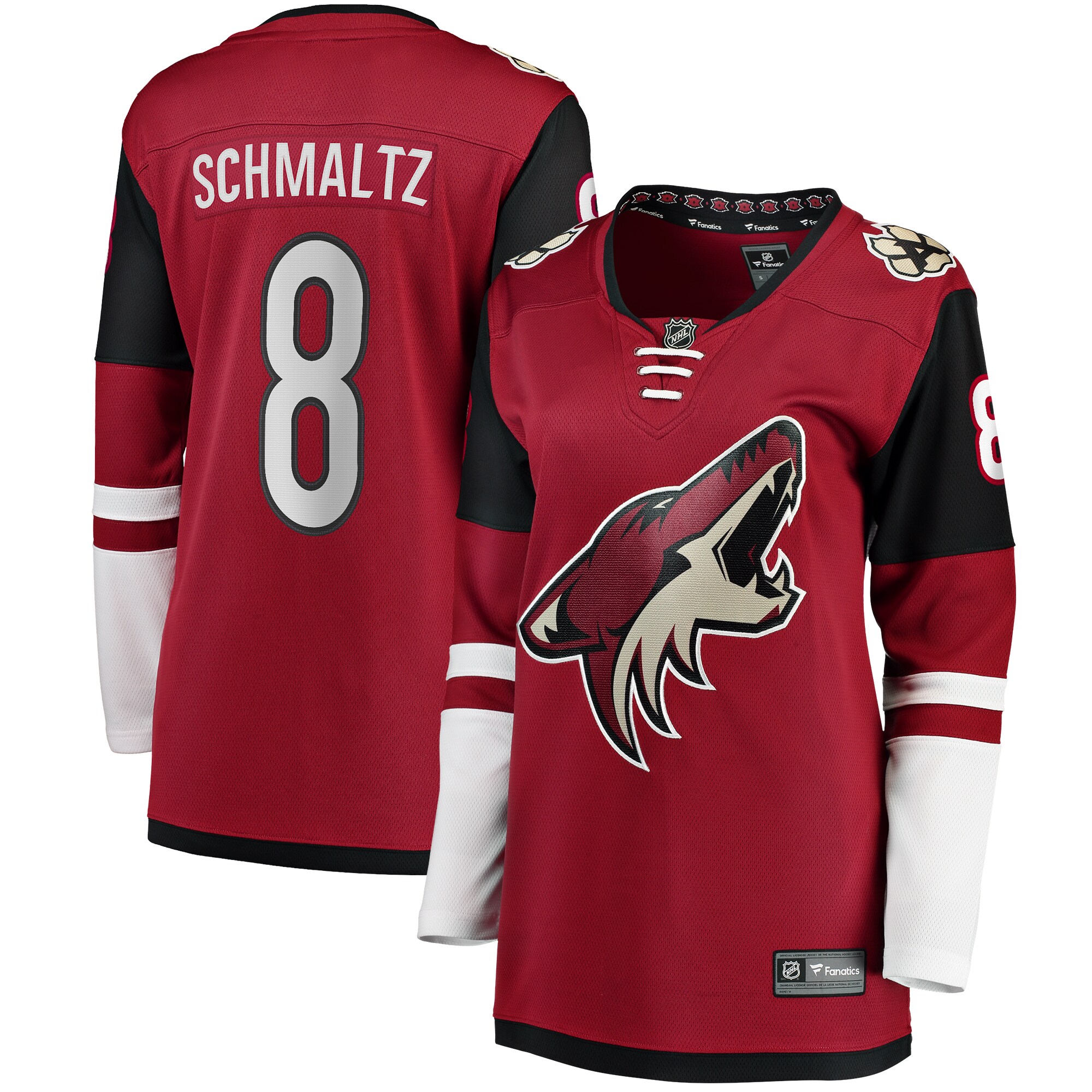 Women's Arizona Coyotes Nick Schmaltz Garnet Home Breakaway Player Jersey