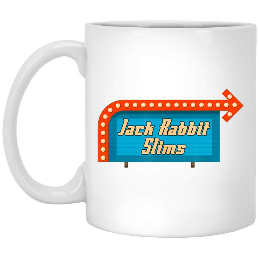 Jack Rabbit Slims – Vintage Retro Movie Mugs 11 oz. White Mug