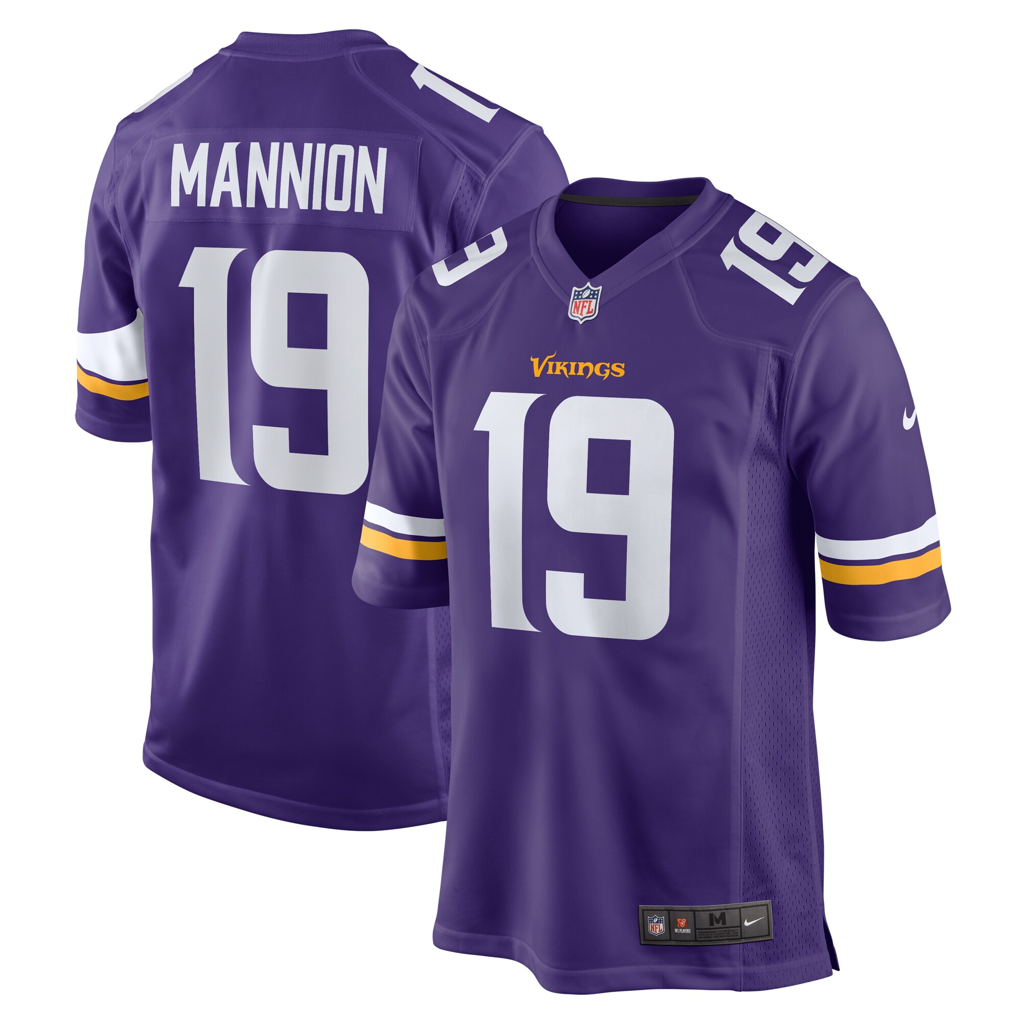 Sean Mannion Minnesota Vikings Game Jersey – Purple