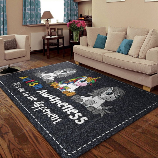 Autism Awareness Area Rug