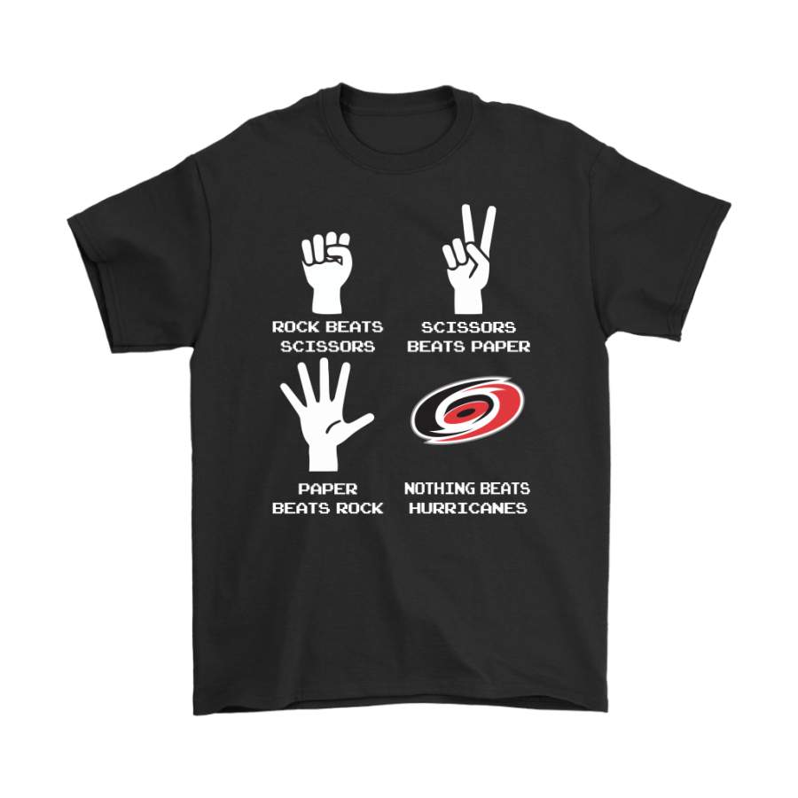 Rock Paper Scissors Nothing Beats The Carolina Hurricanes Shirts