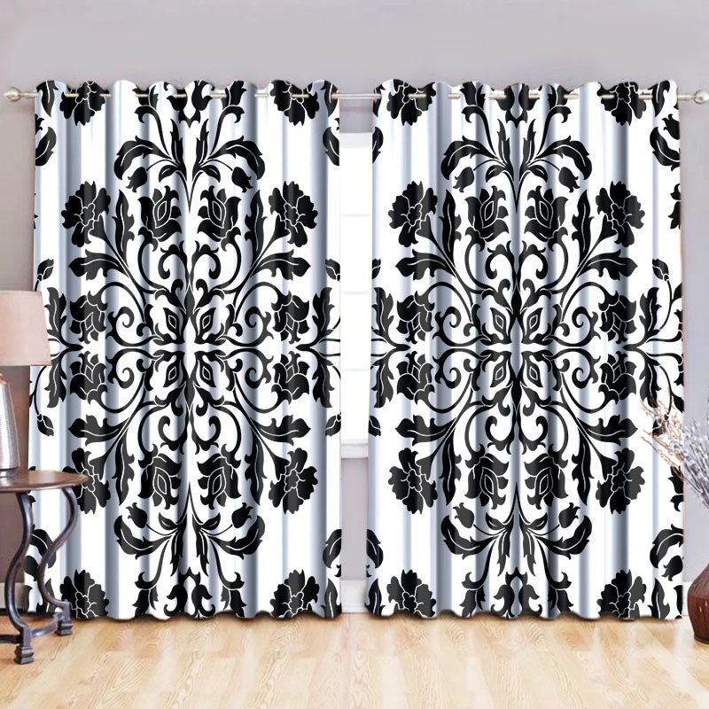 Afrocentric Curtains Beautiful Black Afro Girls Perfect Pattern With Ornamental Flowers African Themed Window