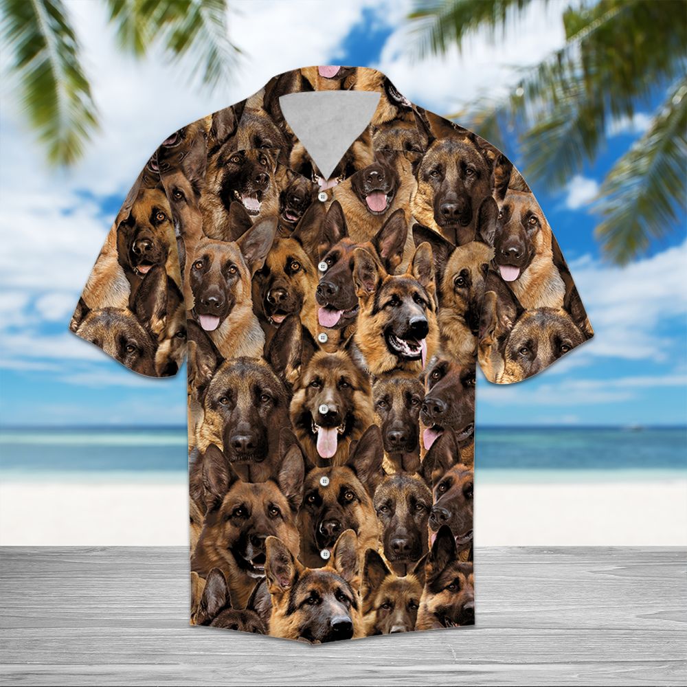 German Shepherd Awesome Hawaii Hawaii Aloha Shirt For Dog Lover Ha41823