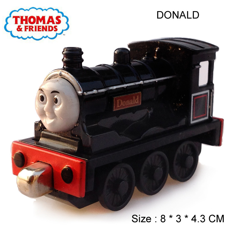 Thomas and Friends Toy Car Black Prank T9 T10 Donald Douglas Train Brother Set 1:43 Magnetic Locomotives Boy Toys Christmas Gift alx