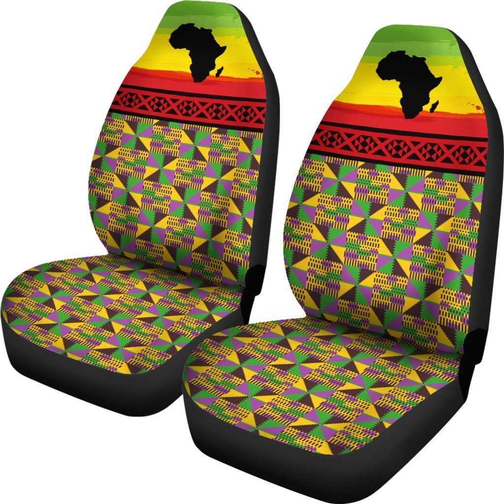 Greek Life Car Seat Covers – Violet Ashanti Kente J5